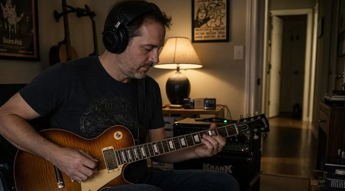 How to Practice Guitar Silently Using Studio Headphones